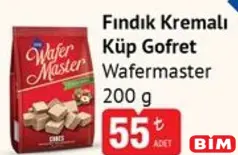 ÇİZMECİ WAFERMASTER FINDIK KREMALI KÜP GOFRET 200 G